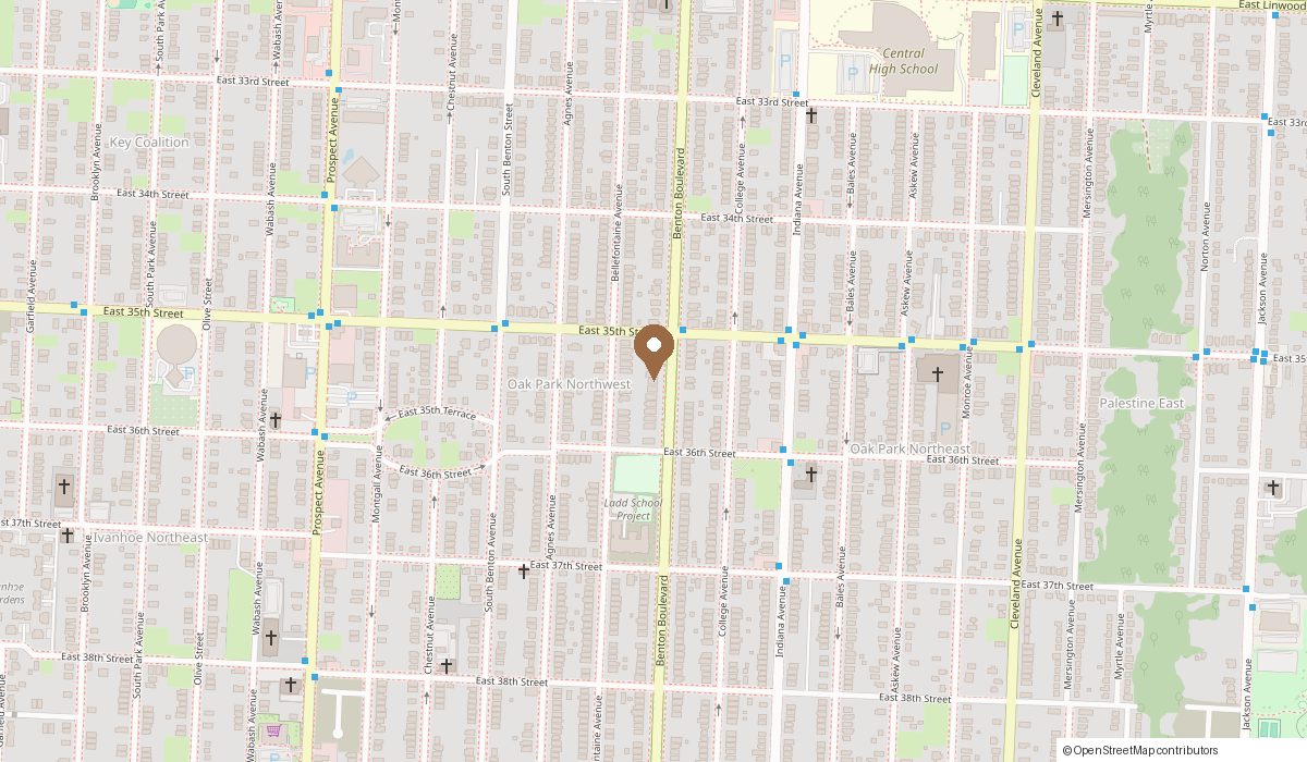 Map: 3510 Benton Blvd, Kansas City, MO 64128